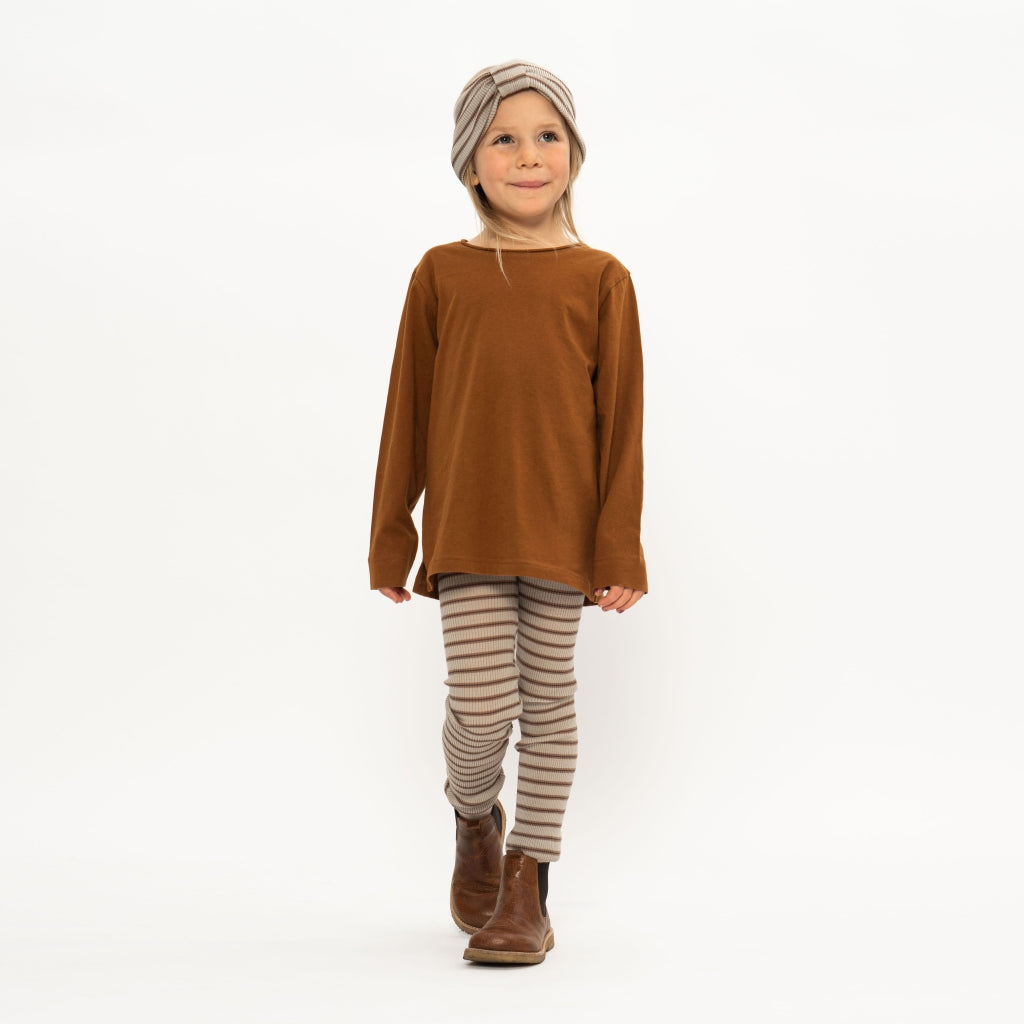 minimalisma Arona 6-14Y Leggings / pants for kids Winter Fog Stripes