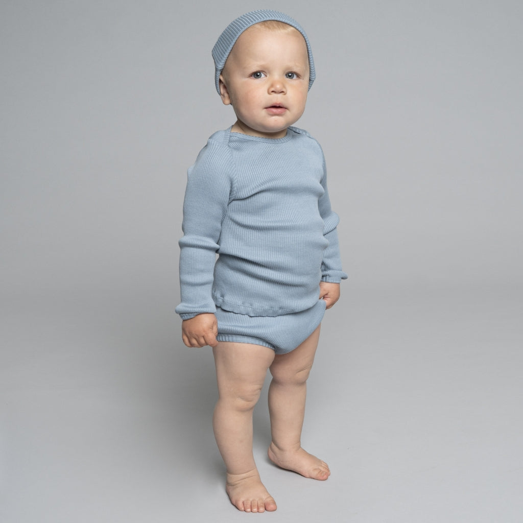 minimalisma Bobbi Leggings / pants for babies and kids Clear Blue