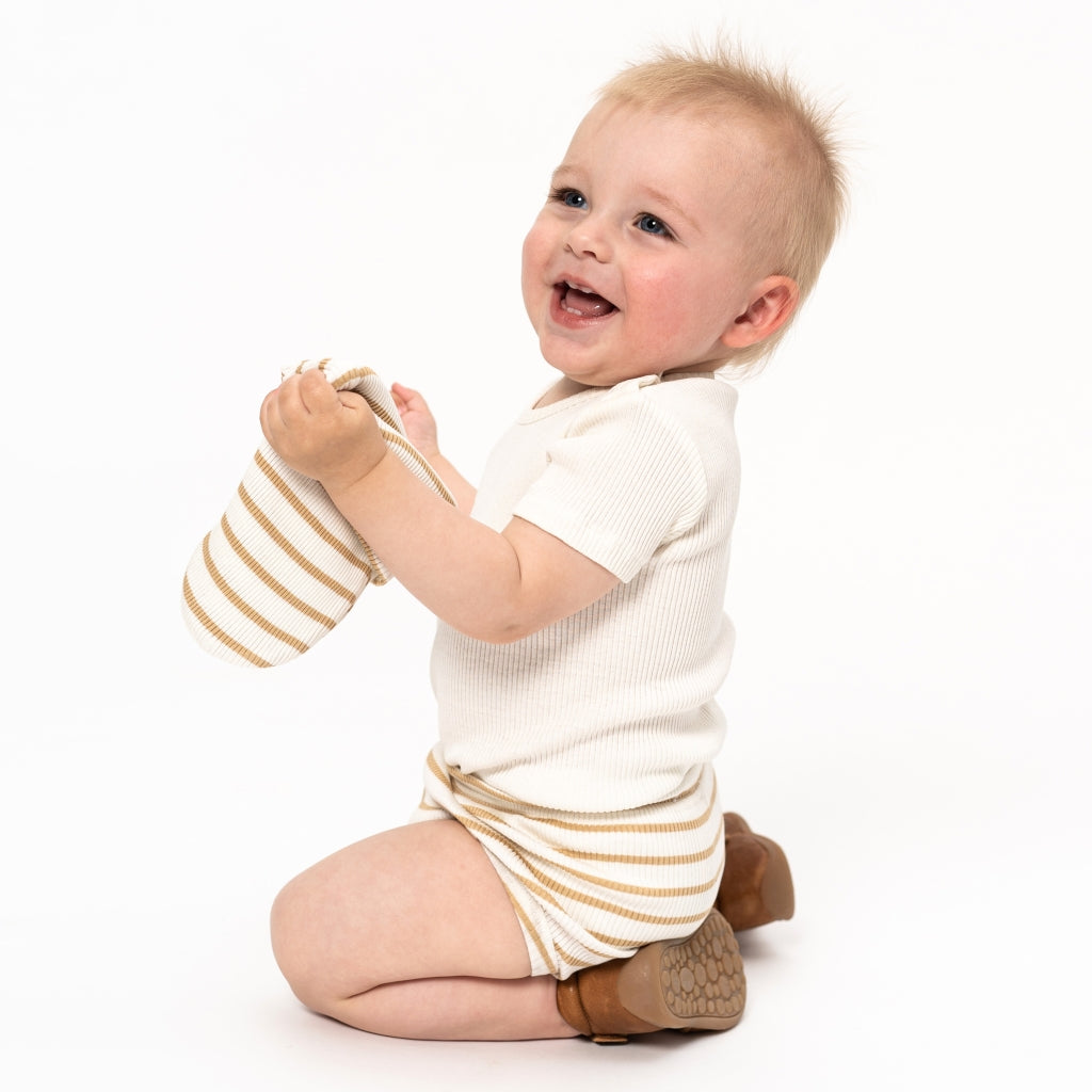 minimalisma Bobbi Leggings / pants for babies and kids Honey Stripes