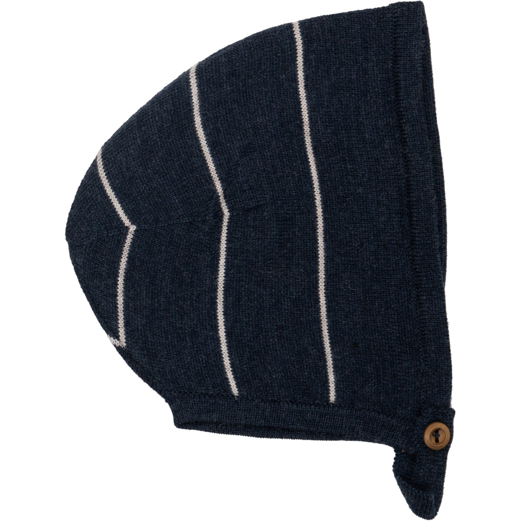 minimalisma Darling Hat / Bonnet Dark Blue Grey Stripes