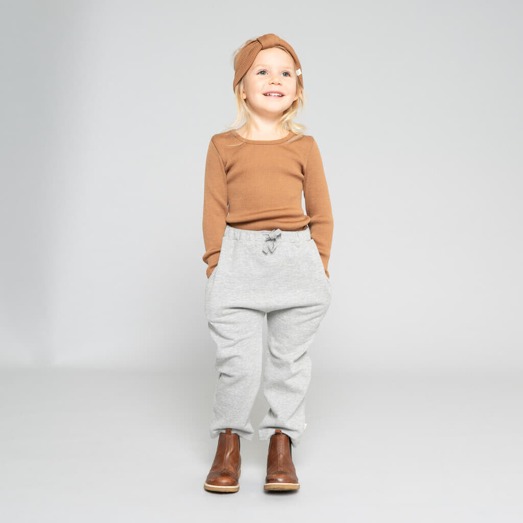 minimalisma Esrum Leggings / pants for babies and kids Grey Melange