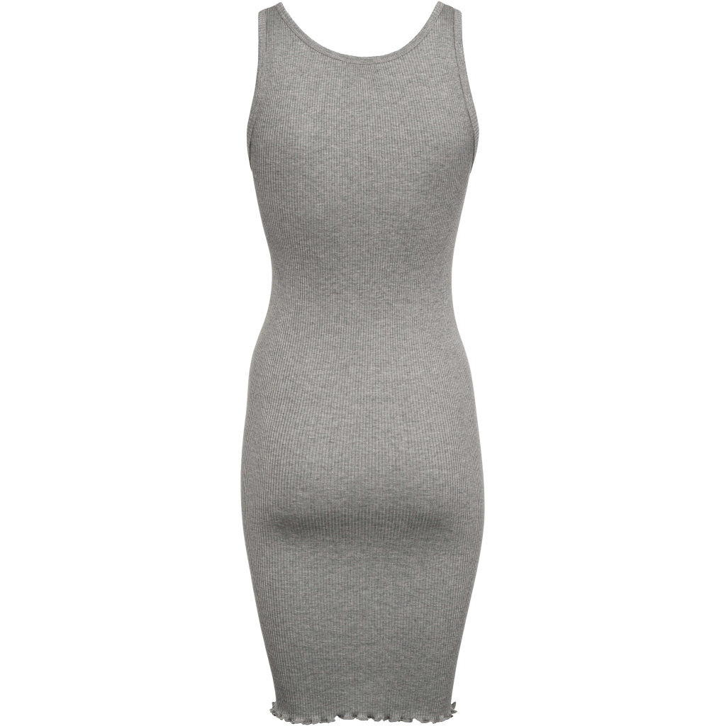 Gry - Women's silk dress - Grey Melange minimalisma Gry - Women's silk dress - Grey Melange minimalisma