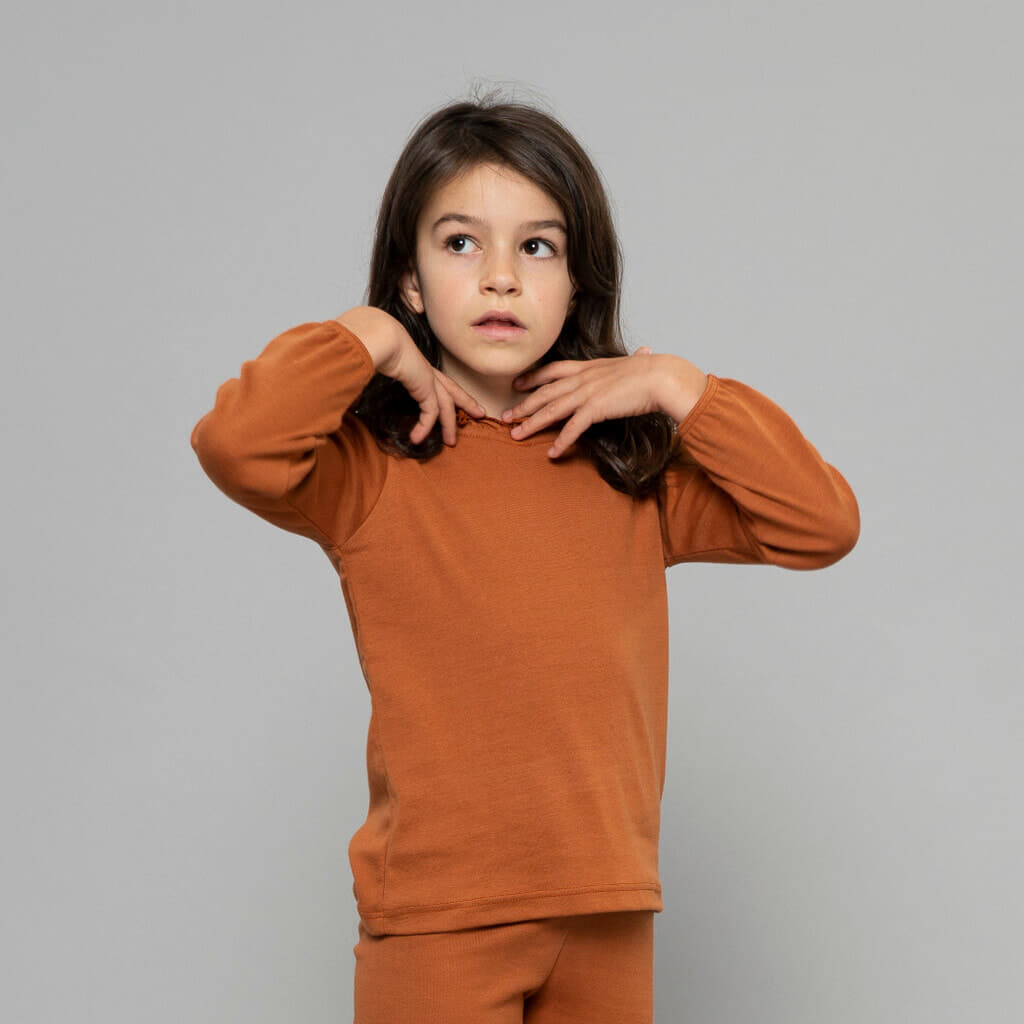 minimalisma Ingunn Blouse for kids Clay