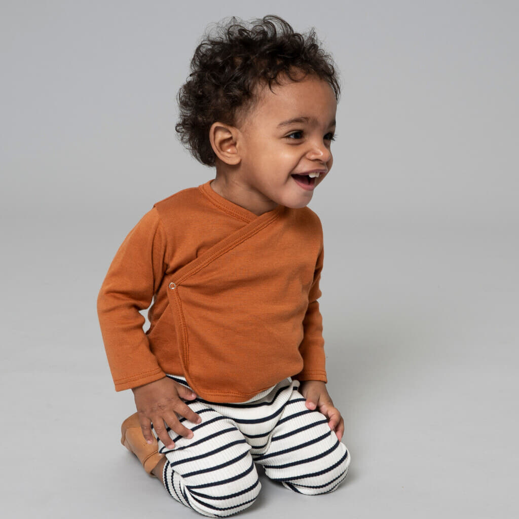 minimalisma Mini Blouse for babies Clay