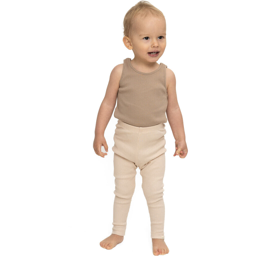 minimalisma Ribs 0-5Y Leggings / pants for babies and kids Powder